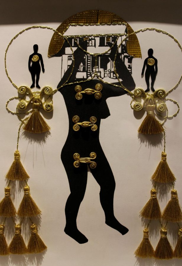Photo of a piece from Shervone Neckles’ Provenance series. 