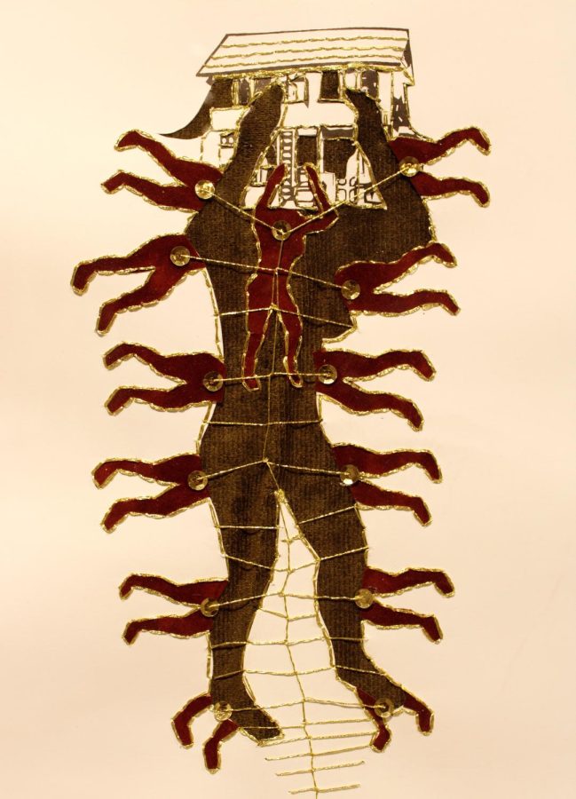 Photo of a piece from Shervone Neckles’ Provenance series.