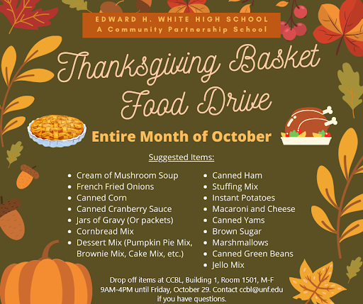 Thank you to everyone who contributed to our Thanksgiving basket drive! We  were able to create 20 baskets of food for families in need…