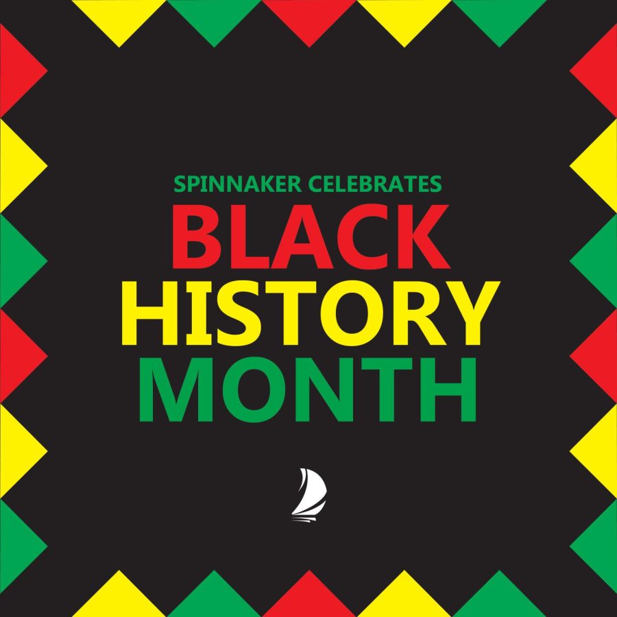 Black History Month graphic by Spinnaker Creative Services.
