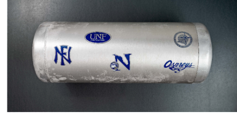 The UNF time capsule created in 1997and opened for the university’s 50th anniversary. Photo via the UNF archives.