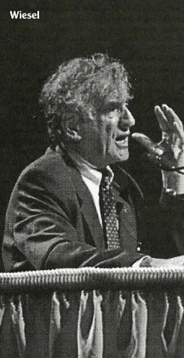 Elie Wiesel speaking at UNF in March 1997. Photo courtesy of UNF. 