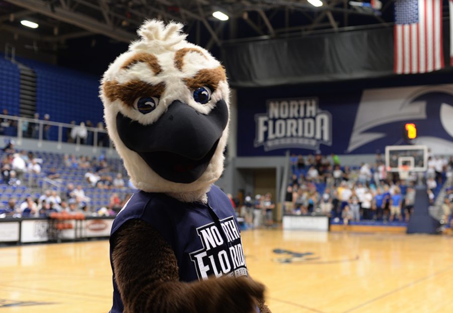 Ozzie’s current costume that was designed by Matt Biegun, photo courtesy of UNF.