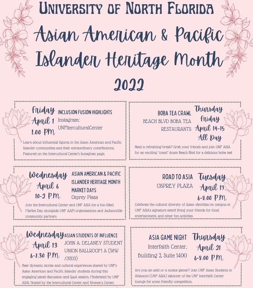 UNF celebrates Asian American and Pacific Islander Heritage Month with