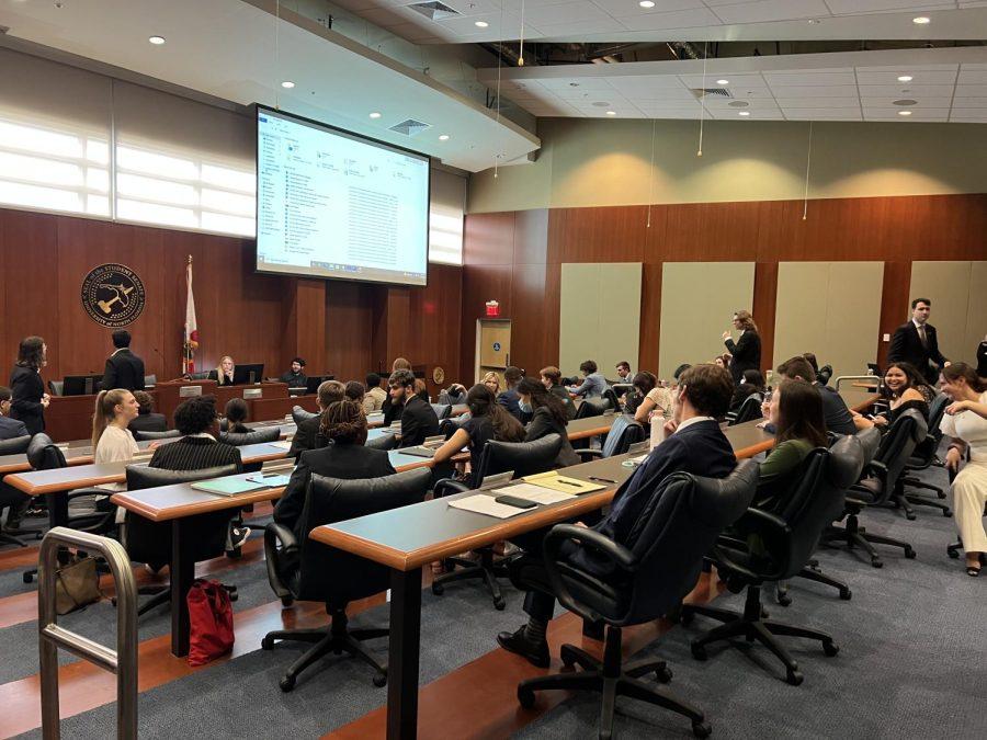 University of North Florida Student Government senators convene for their final Spring 2022 Senate meeting on April 15, 2022.