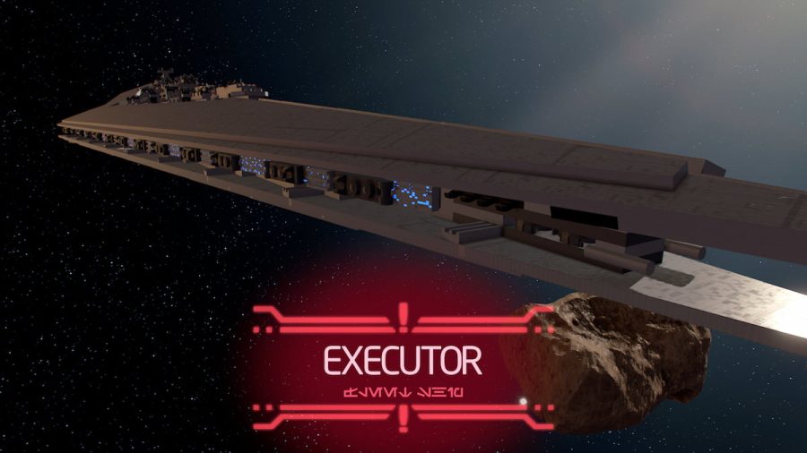 Darth Vader’s massive Flagship, the Executor, one of the game's explorable capital ships,