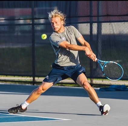 Von Winning playing tennis