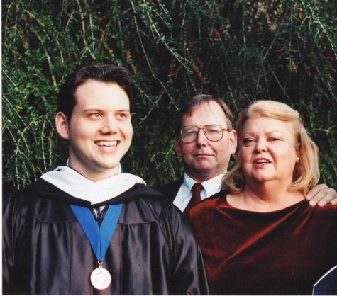 Ash Faulkner at his graduation in 2003