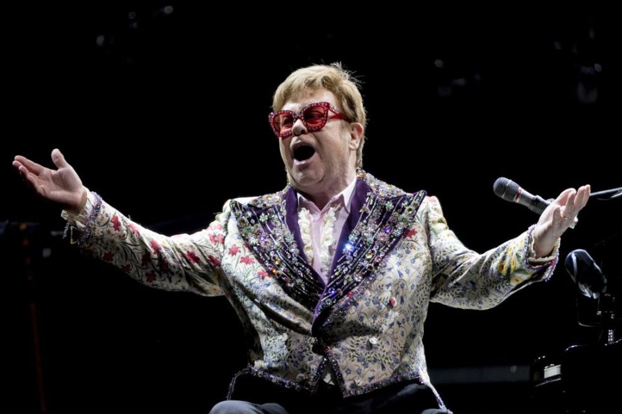 Elton John performs during his Farewell Yellow Brick Road tour