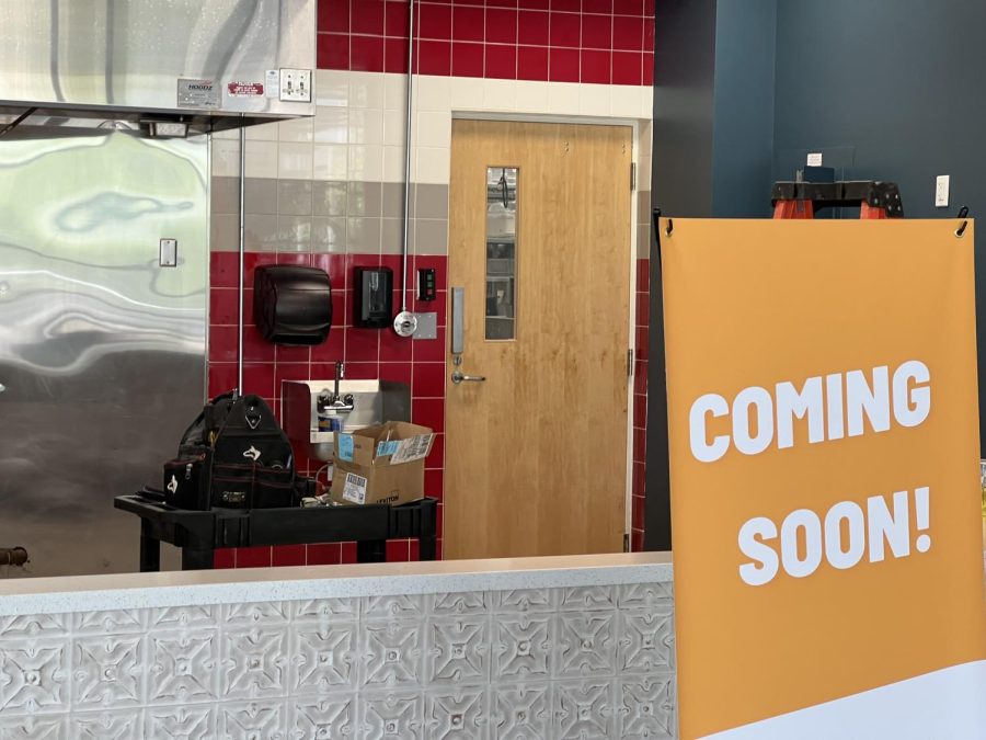 The deconstruction of Slice, a pizzeria located in the University of North Florida Student Union has begun to make way for Qdoba, a new Mexican food chain. (Carter Mudgett/Spinnaker)