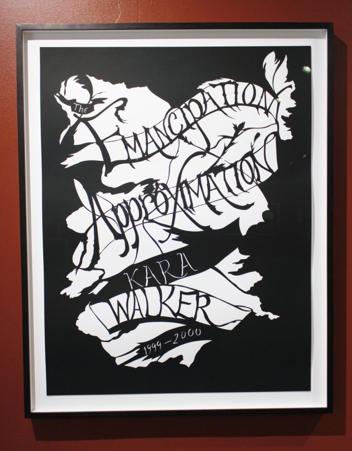 A Kara Walker silhouette piece at the Museum of Contemporary Art (MOCA). 