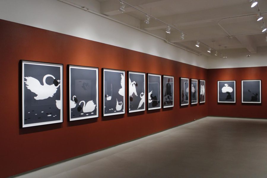 The gallery of Kara Walkers art at the Museum of Contemporary Art (MOCA). 