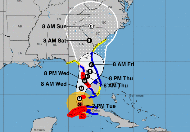 hurricane map