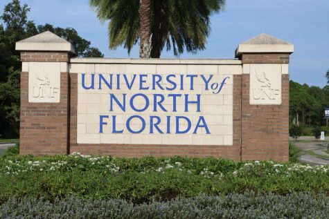 University of North Florida sign