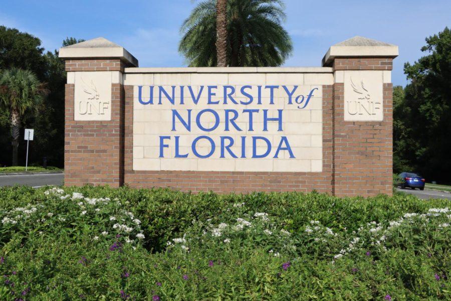 University of North Florida sign