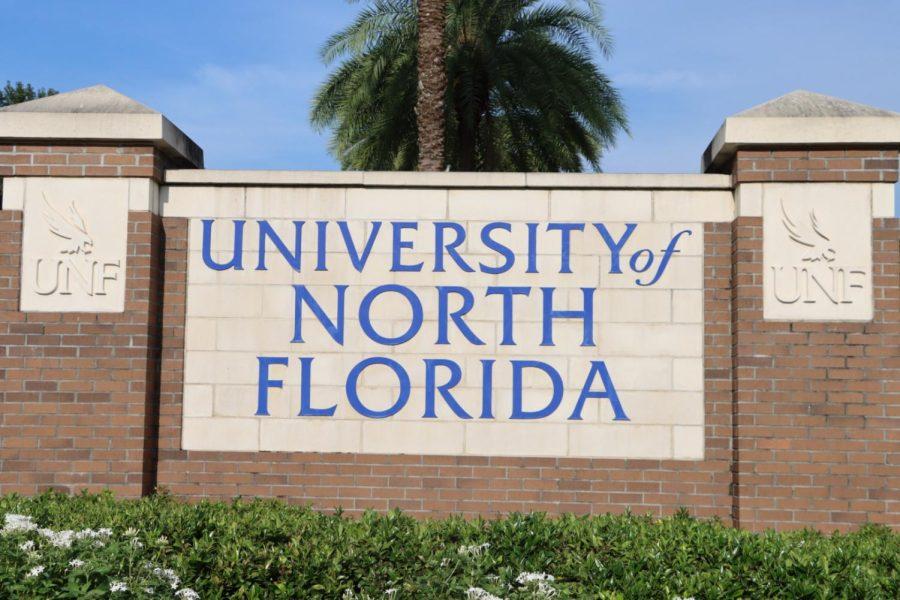 University of North Florida sign