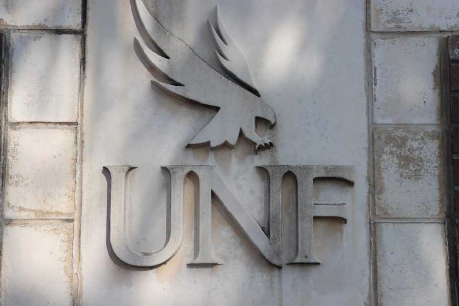 UNF logo carved in stone