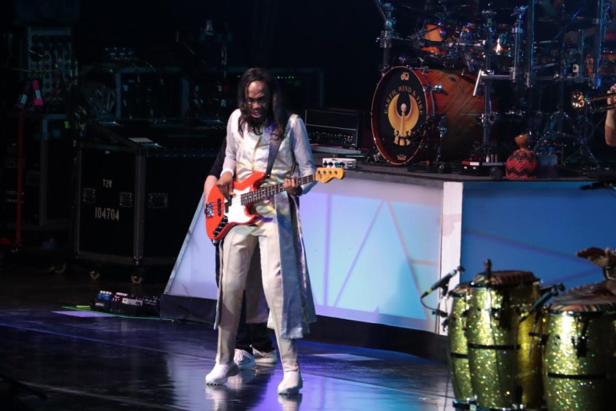 Guitarist on stage performing