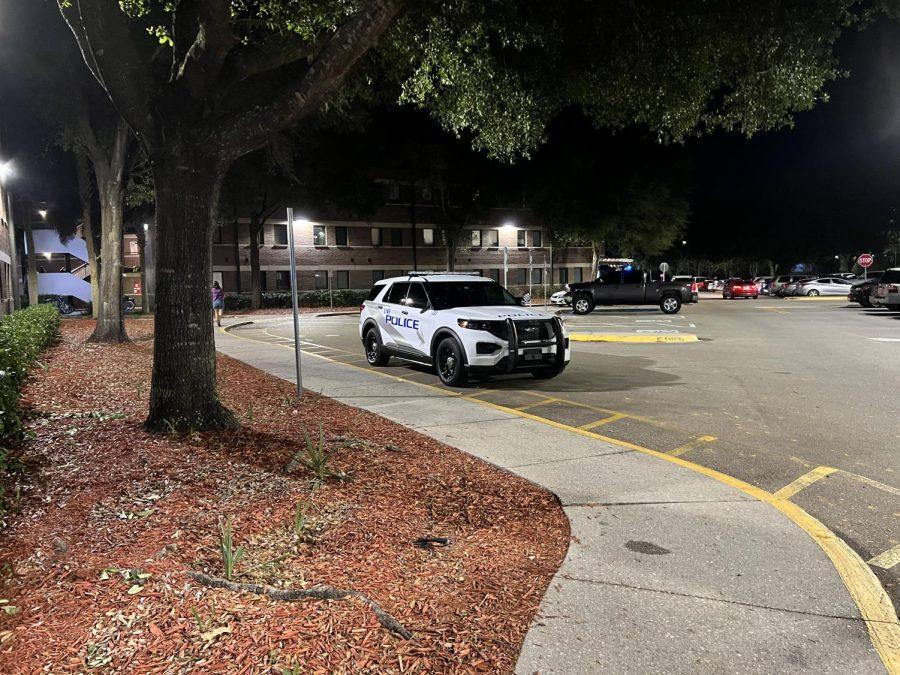 UPD white and blue squad car