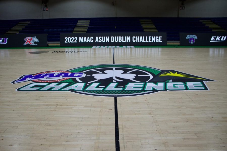 The court on which this weekends games will be played on
