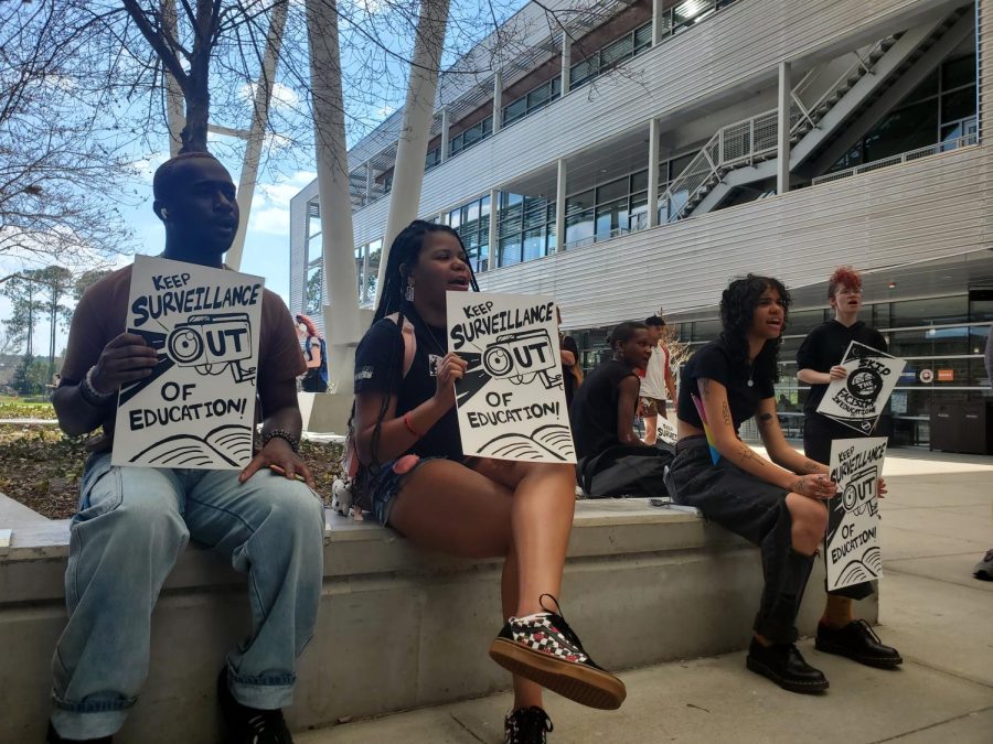 University of North Florida students participated in a Florida-wide walkout Thursday afternoon. 