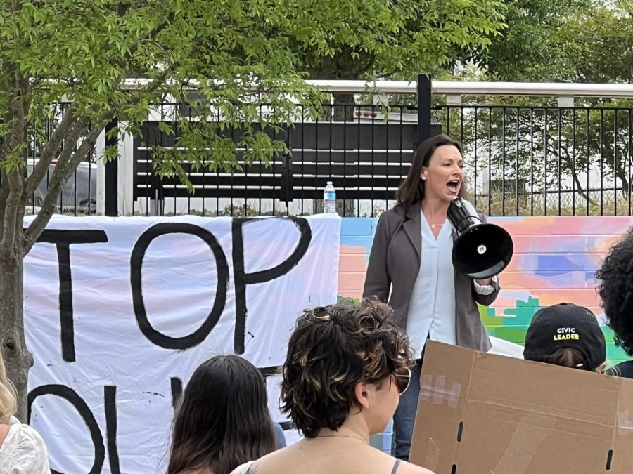 Nikki Fried, Florida's former commissioner of agriculture, spoke to those assembled for the rally. “Every single student body is under attack,” she said, emphasizing that it’s important that students fight beyond this protest.
