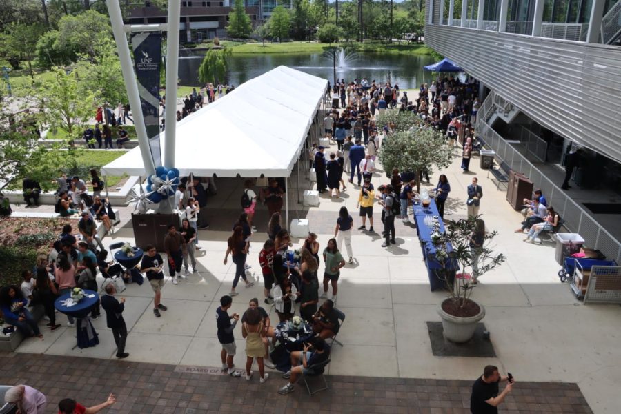 People congregate in the student union