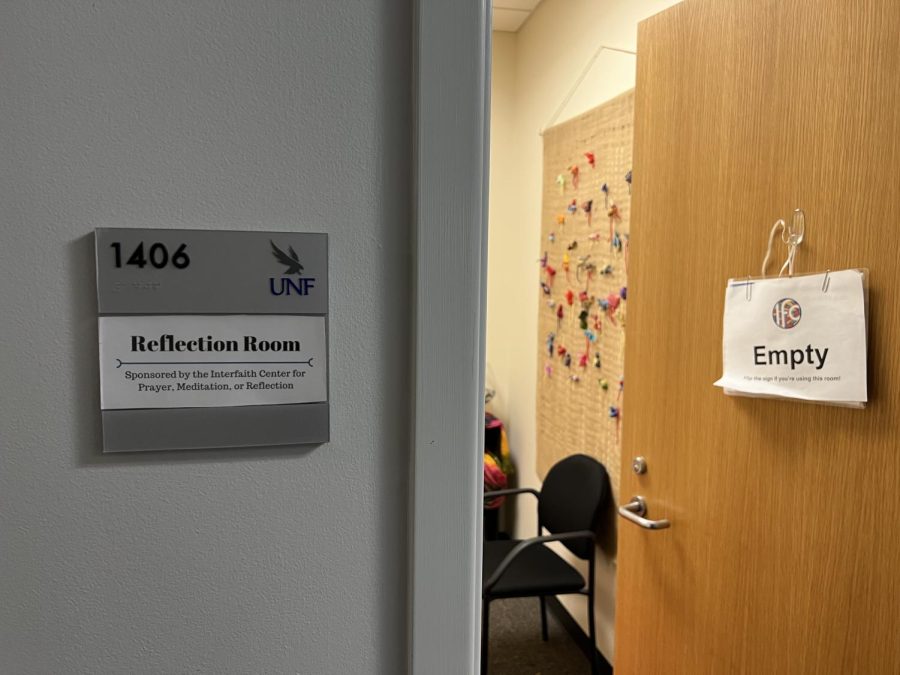 The Reflection Room in the University of North Florida's Interfaith Center can hold up to four people at once.