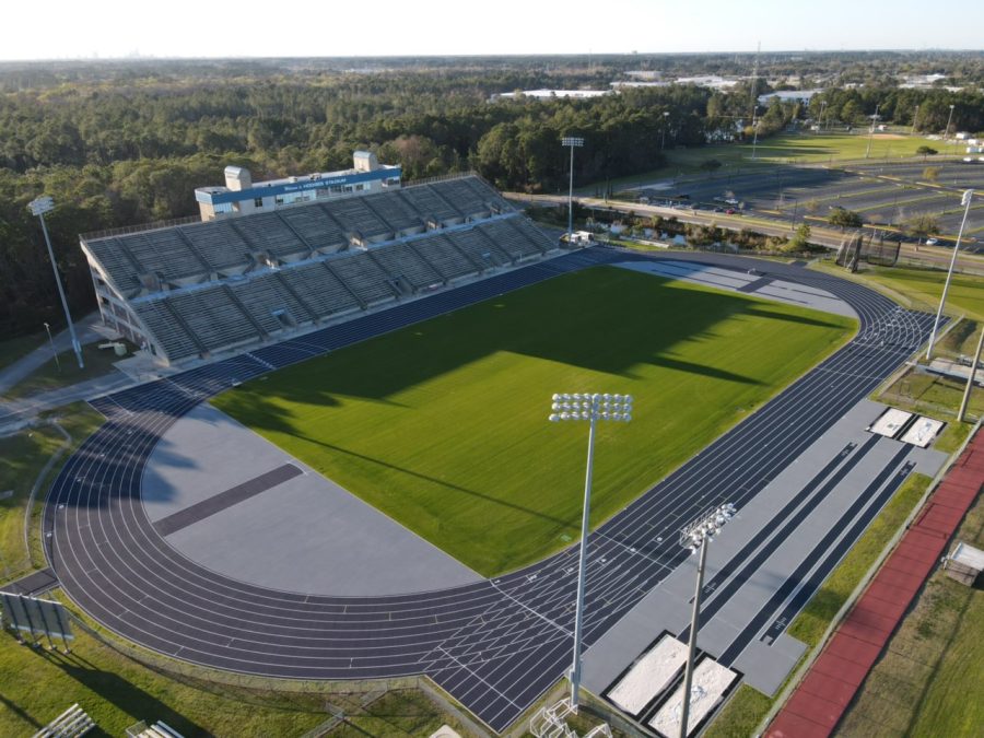 Aerial view of Hodges Stadium