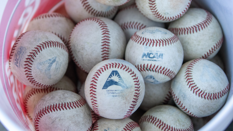 Bucket of baseballs