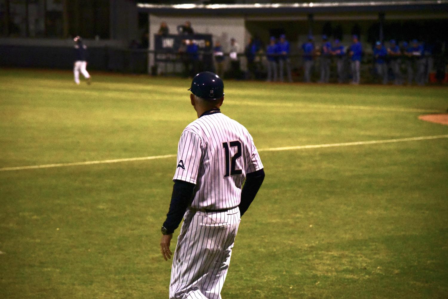 Tim Parenton on the field during a game