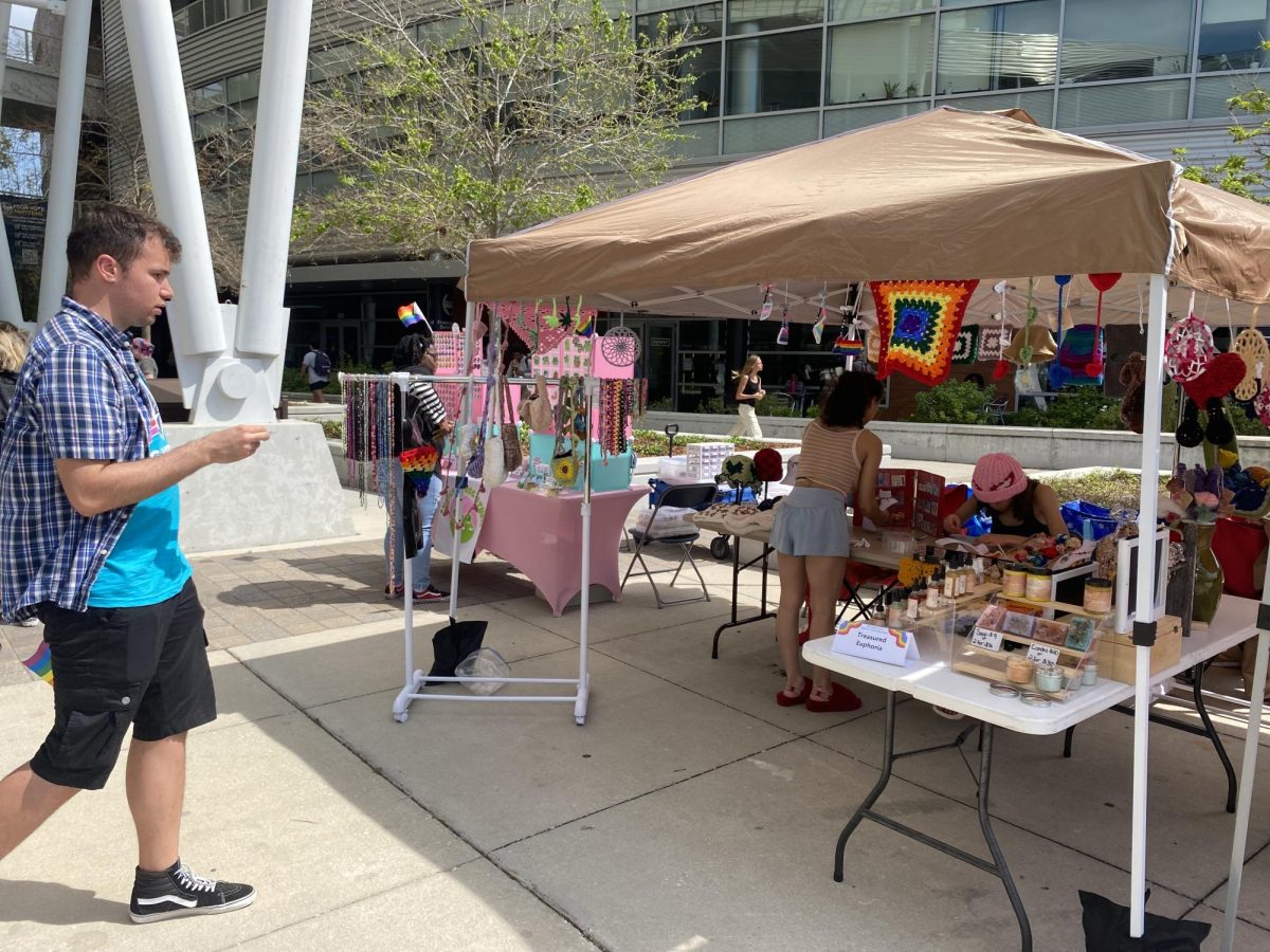 Vendors displayed and sold their art at the queer arts market.
