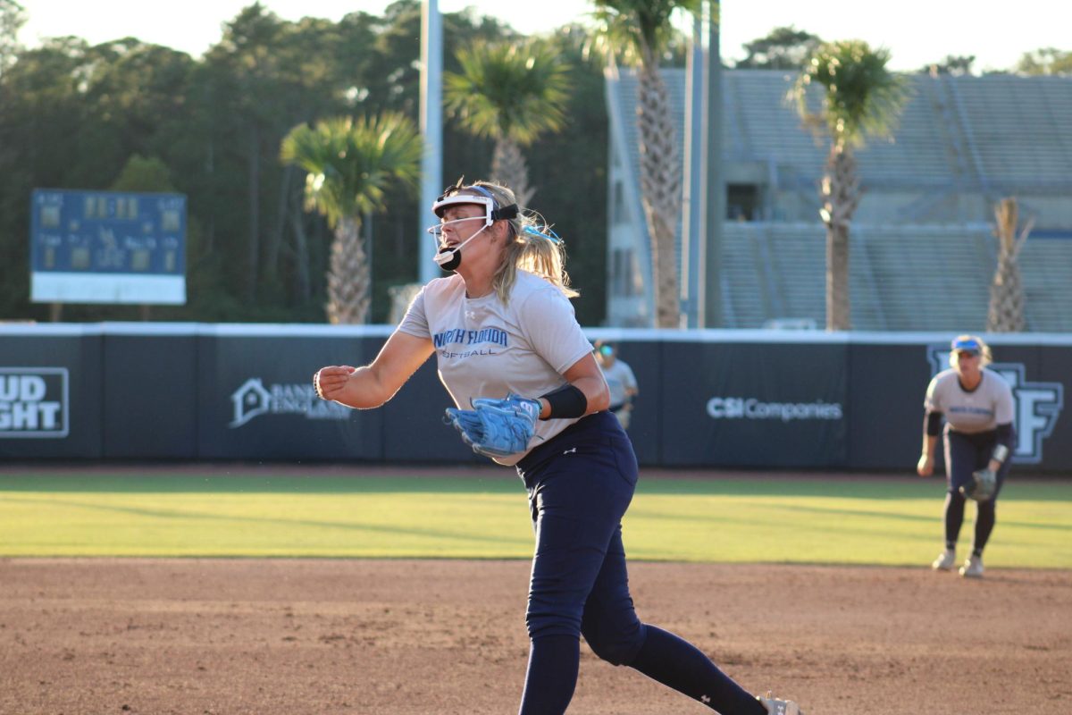 Despite the loss, Allison Benning performed well on the mound, recording 
