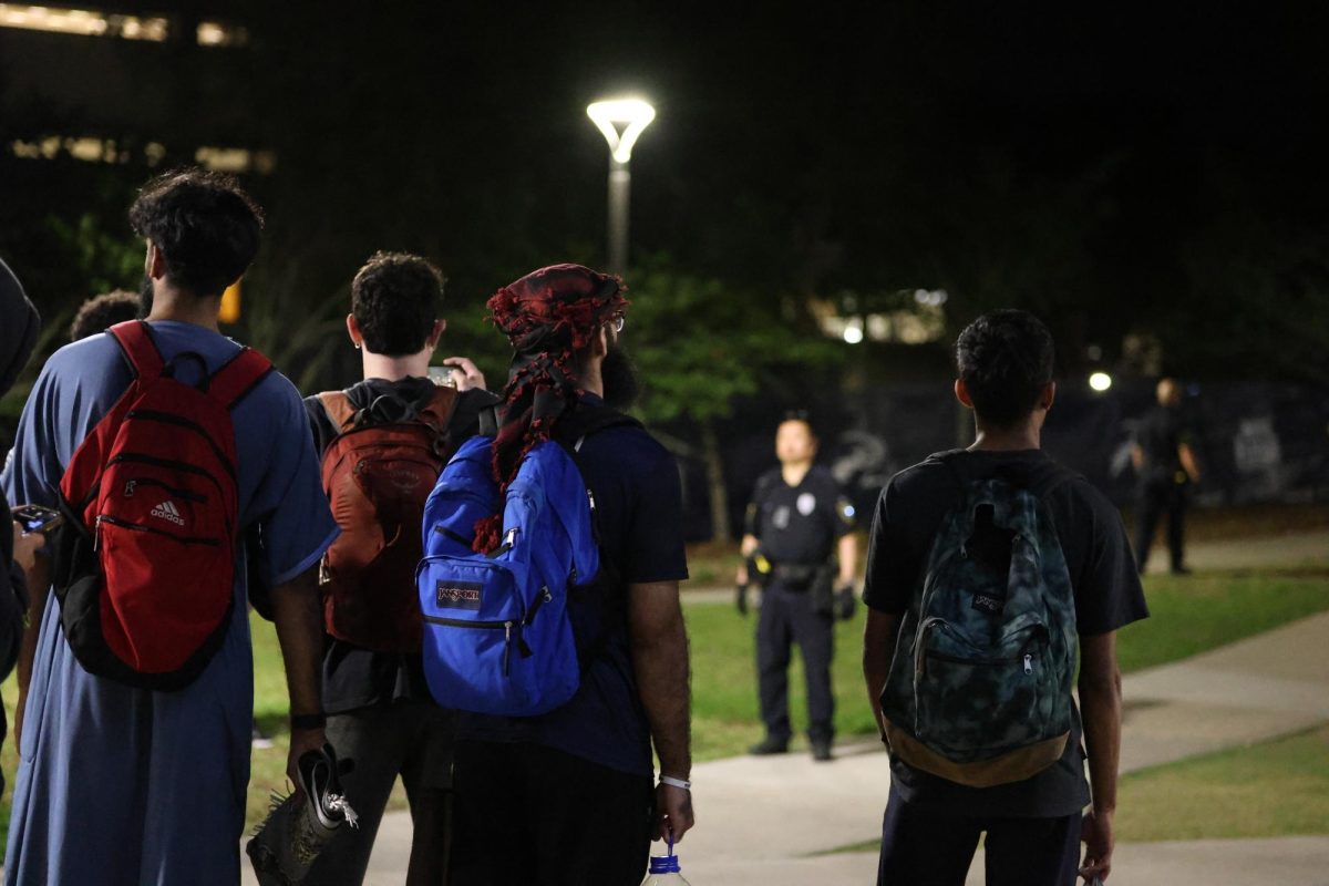 Many of the student protesters who left the Green before 10 p.m. opted to stay on the side and chant along with those on the Green. 