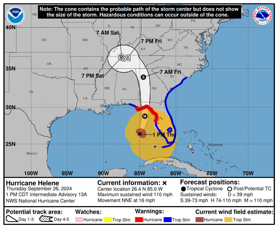 1 p.m. Advisory: Tropical storm and flash flood warnings for Jacksonville still in effect