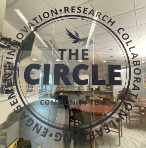 The Circle: Shared community space for the SAC programs in Tom and Betty Petway Hall.