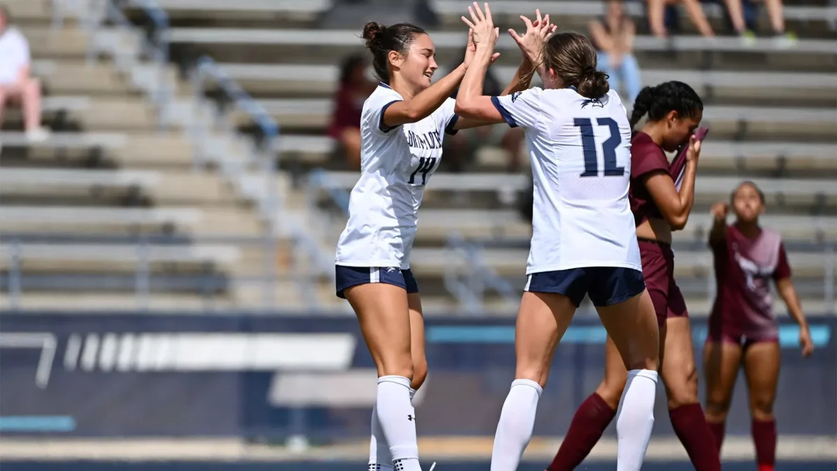 Paige McSwigan leads the UNF women's soccer team with six goals.