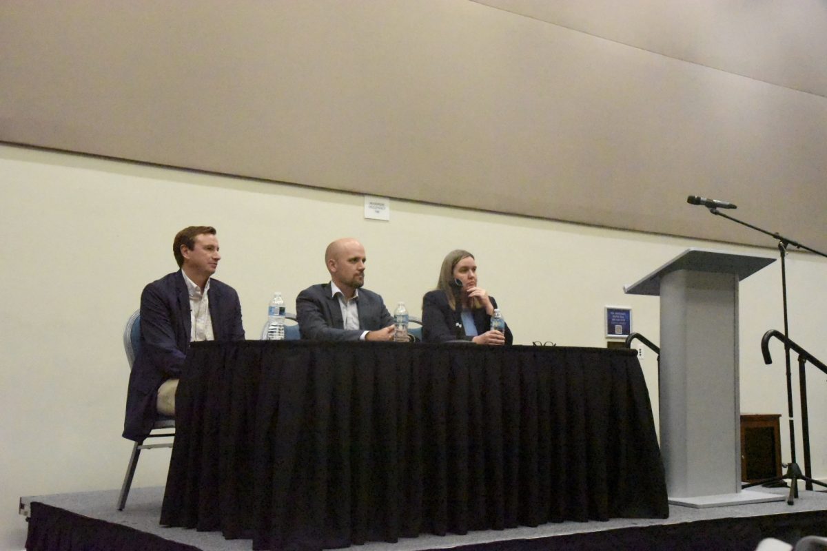 Panelists (pictured left to right): Nicholas Seabrook, Justin Sorrell and Adrienne Lerner.