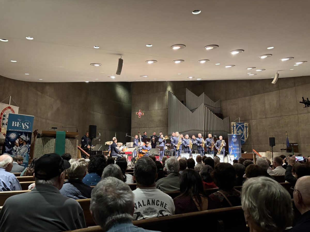 The Falconaires Orchestra performs at St. Paul’s by-the-Sea Episcopal Church in Jacksonville Beach on Tuesday night, Oct 22. 
