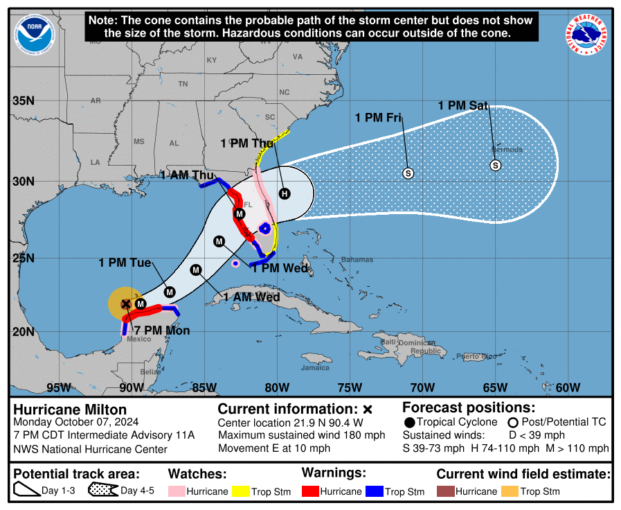 Hurricane Milton is an 'extremely serious threat' to Florida