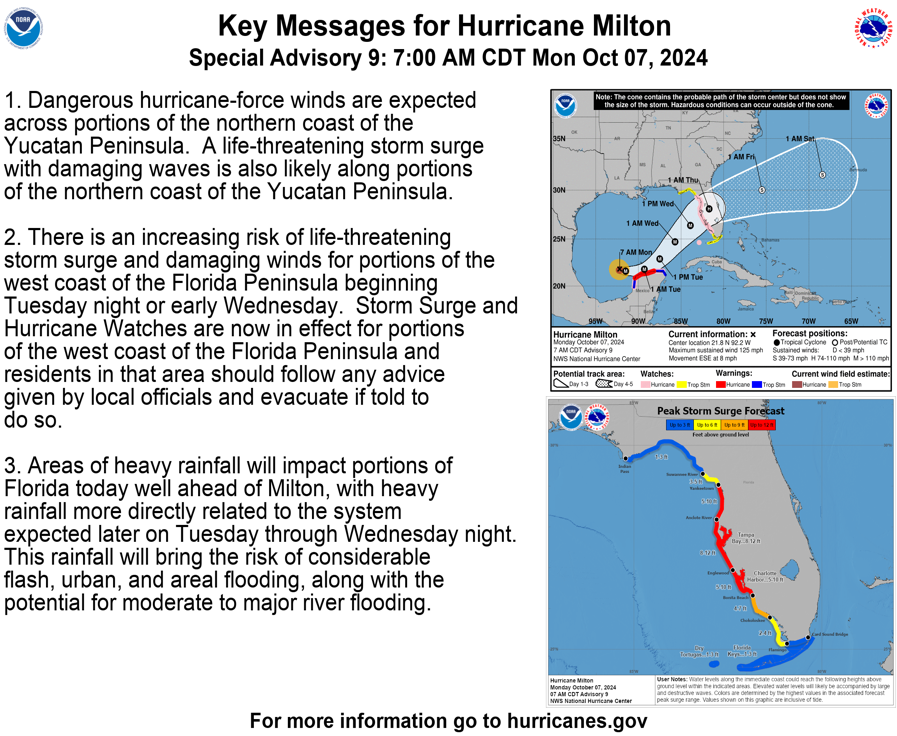 key messages 10-7 7am