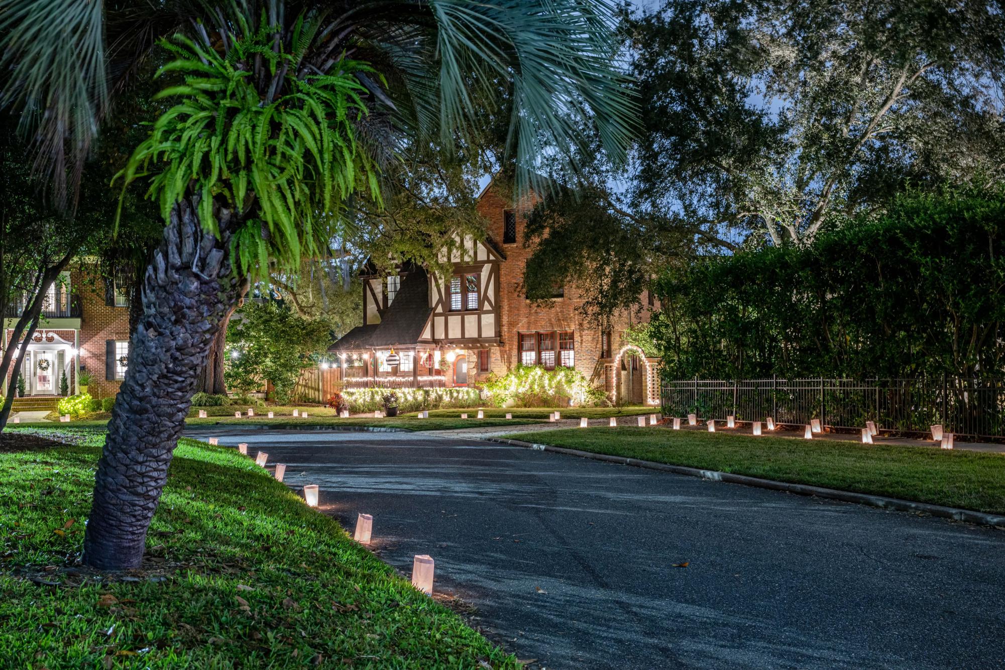 Home in the local historic district of Jacksonville featuring lanterns and lights for RAP’s Luminaria event. (Mark Krancer/submitted by Marisa Whittmore)