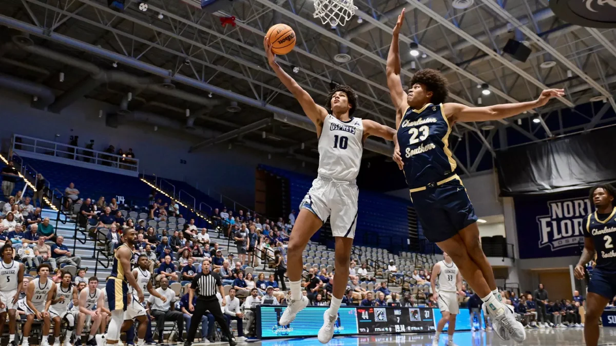 In the second half, UNF stuck to its identity, shooting 9-10 from three-point range. 