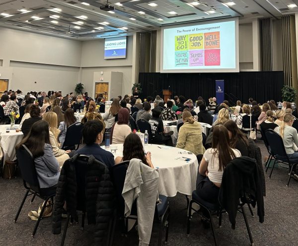 Jade Gordon talks about “The Power of Encouragement” during her keynote speech.