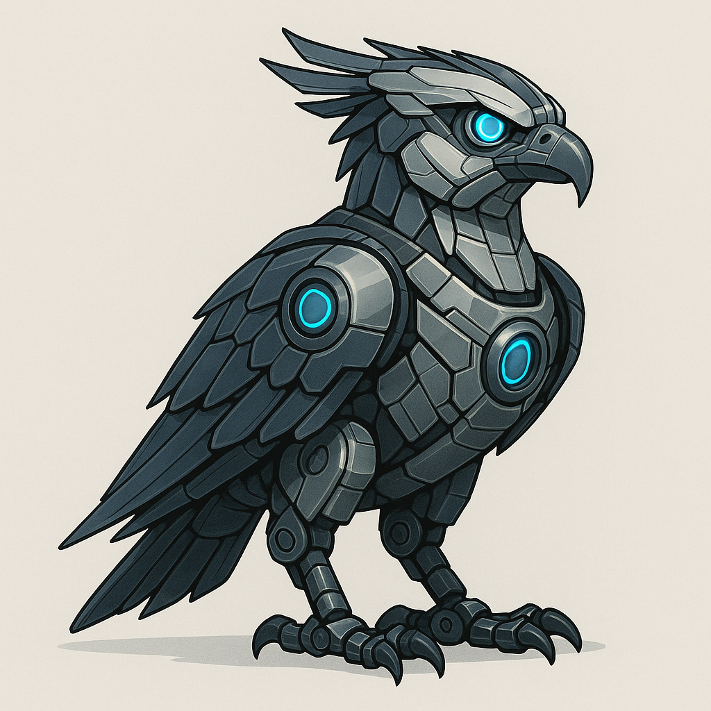 AI generated image of robotic osprey