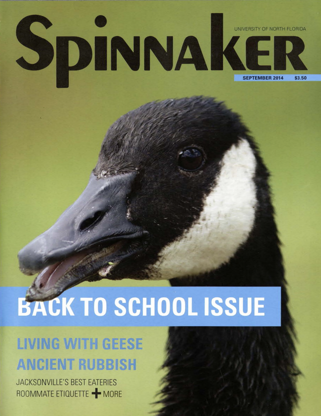 September 2014 Spinnaker Magazine cover