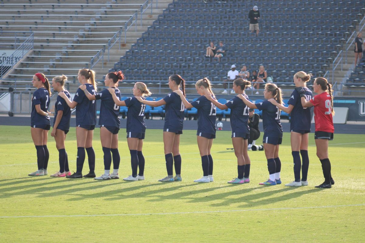 UNF women's soccer fell to the UCF Knights 2-0 on Sept. 11 at Hodges Stadium. 