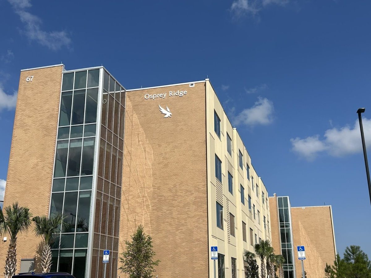 Osprey Ridge, the newest addition to UNF's on-campus dorm options, was open to students for Fall 2025 move-in.