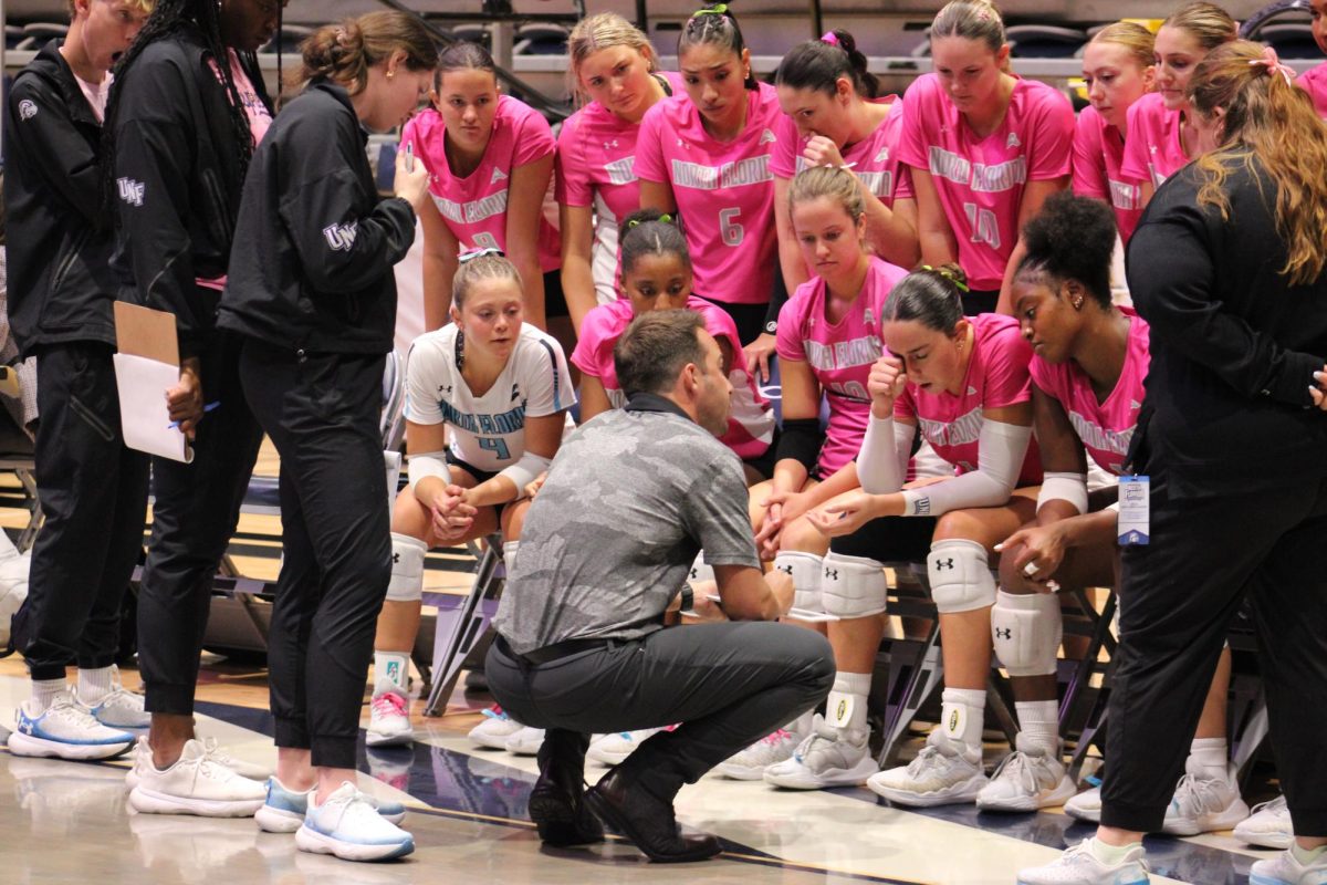 Assistant Brandon Row filled in for head coach Kristen Wright. No reason was given for Wright's absence. 
