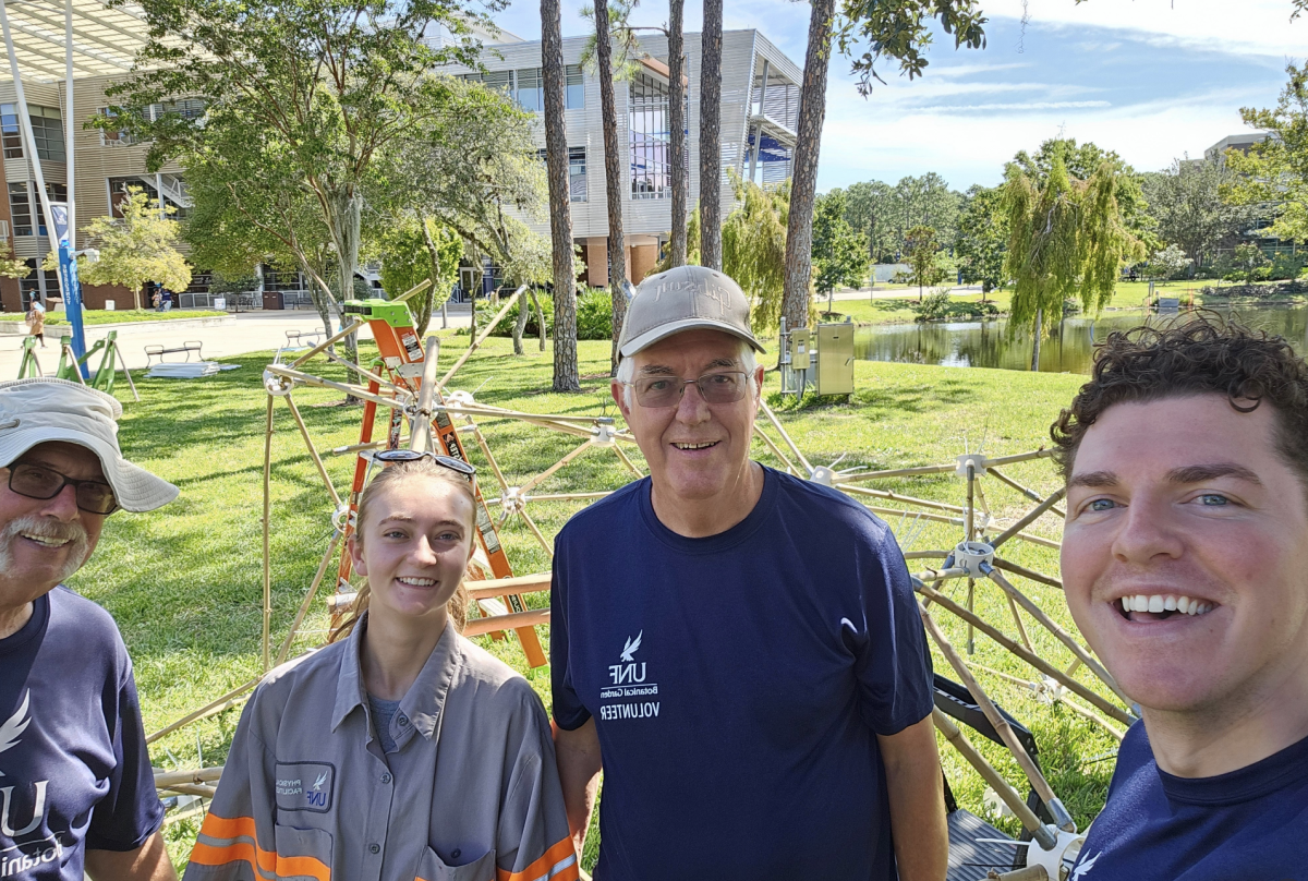 Will McMahon working with sustainability committee on campus. (Photo courtesy of Will McMahon)